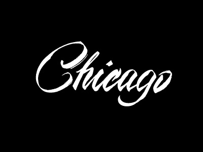 Chicago calligraphy handwriting lettering script sketch typography