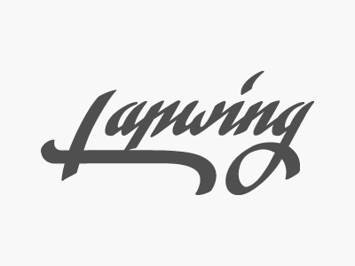 Lapwing calligraphy lettering letters script typography