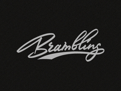 Brambling calligraphy lettering letters script