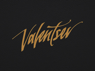 Valentsev calligraphy lettering letters logo script typography