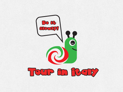 Tour in Italy logo typography