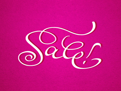 Sale! calligraphy handwriting lettering script