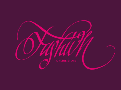 Fashion calligraphy handwriting lettering logo script