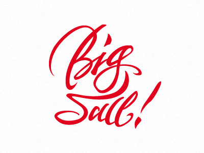 Big Sale! calligraphy handwriting lettering