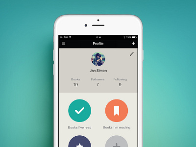 txtr Feed - User Profile ebooks feed ios ipad iphone library profile share social ui user interface design user profile