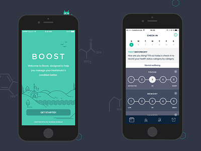 Boost - Data Entry & Welcome screens data data entry health health tech ios product thyroid ui ux