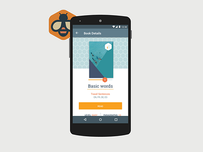 Beelinguapp - Book Details android material ui user interface design ux