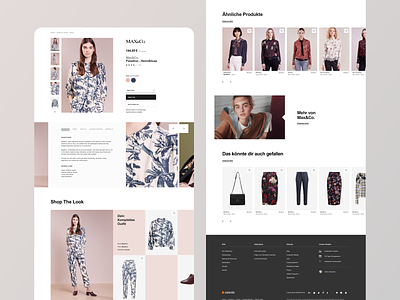Product Details Page e comerce fashion ui webdesign