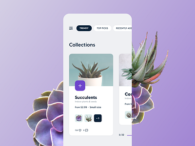 Collect Trends - UI exploration