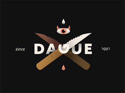 Dague - Design Exploration exploration eye flat flat design illustration weird