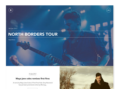 Bonobo - Website Concept avenir bonobo clean grid music redesign