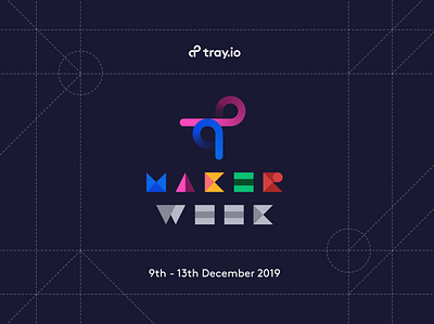 Tray.io Maker Week Logo design hack hackevent logo makerweek tray.io trayio wallpaper
