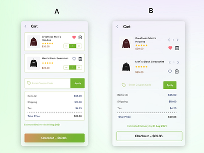 Shopping Cart UI Design cart ecommerce figma shopping app ui ui design