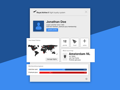 User Profile dailyui flights sketch user profile