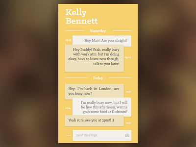 Direct Messaging chat dailyui direct messaging sketch