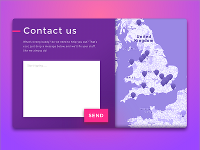 Contact Us contact contact us dailyui gradient light purple shadow vibrant