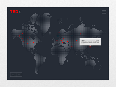 Map dailyui dots grey tedx world map