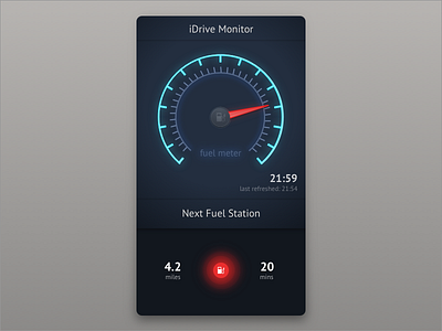 Car Interface car counter dailyui dashboard fuel interface meter station stats