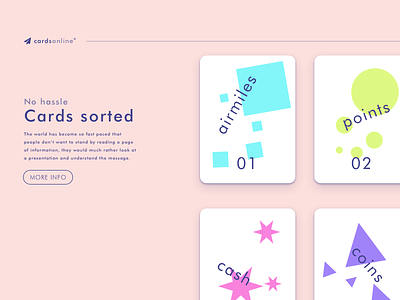 cards layout button cards flat interface landing page material pink purple shadow typography webshop website