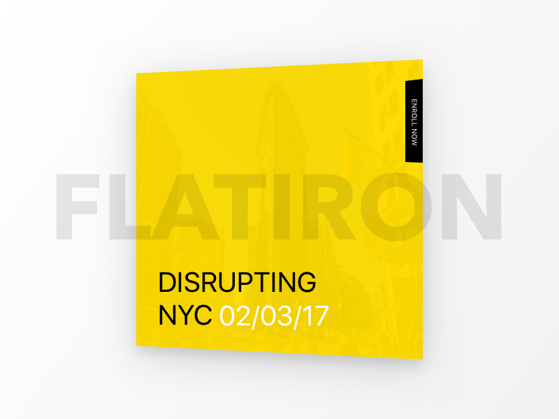 Dribbble NYC black yellow contrast webdesign uiux presentation mobile events design cards clean creative