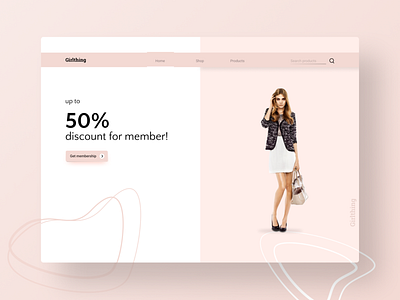 Girlthing (Landing Page) fashion fashion brand figma ui