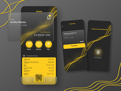 Banking app banking card design figma mobile