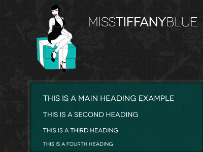 Miss Tiffany Blue Website burlesque miss tiffany blue pattern texture website design