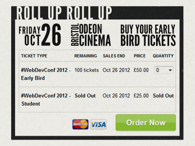 Wdc tickets