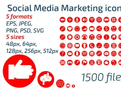 Free Social Media Marketing Icons - Commercial Usage Allowed business cards commercial use freebies graphic icon set social media pack