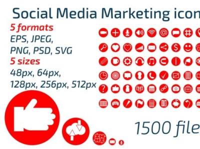 Free Social Media Marketing Icons - Commercial Usage Allowed