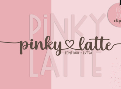 Pinky Latte Font app branding commercial use font font family icon typography ui ux web