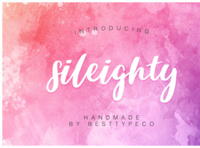 Sileighty Casual Script Font