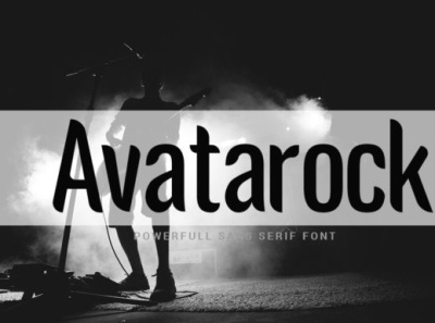 Avatarock - Free Sans Serif Display Font beautiful font condensed font display font font free font free script freebie freebies modern font sans serif font