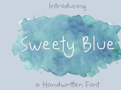 Sweety Blue - Free Handwritten Font