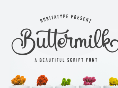 Buttermilk - Beautiful Script Font