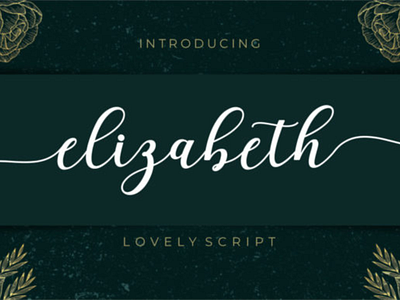 Free Elegant Script Font For Commercial Use - Elizabeth