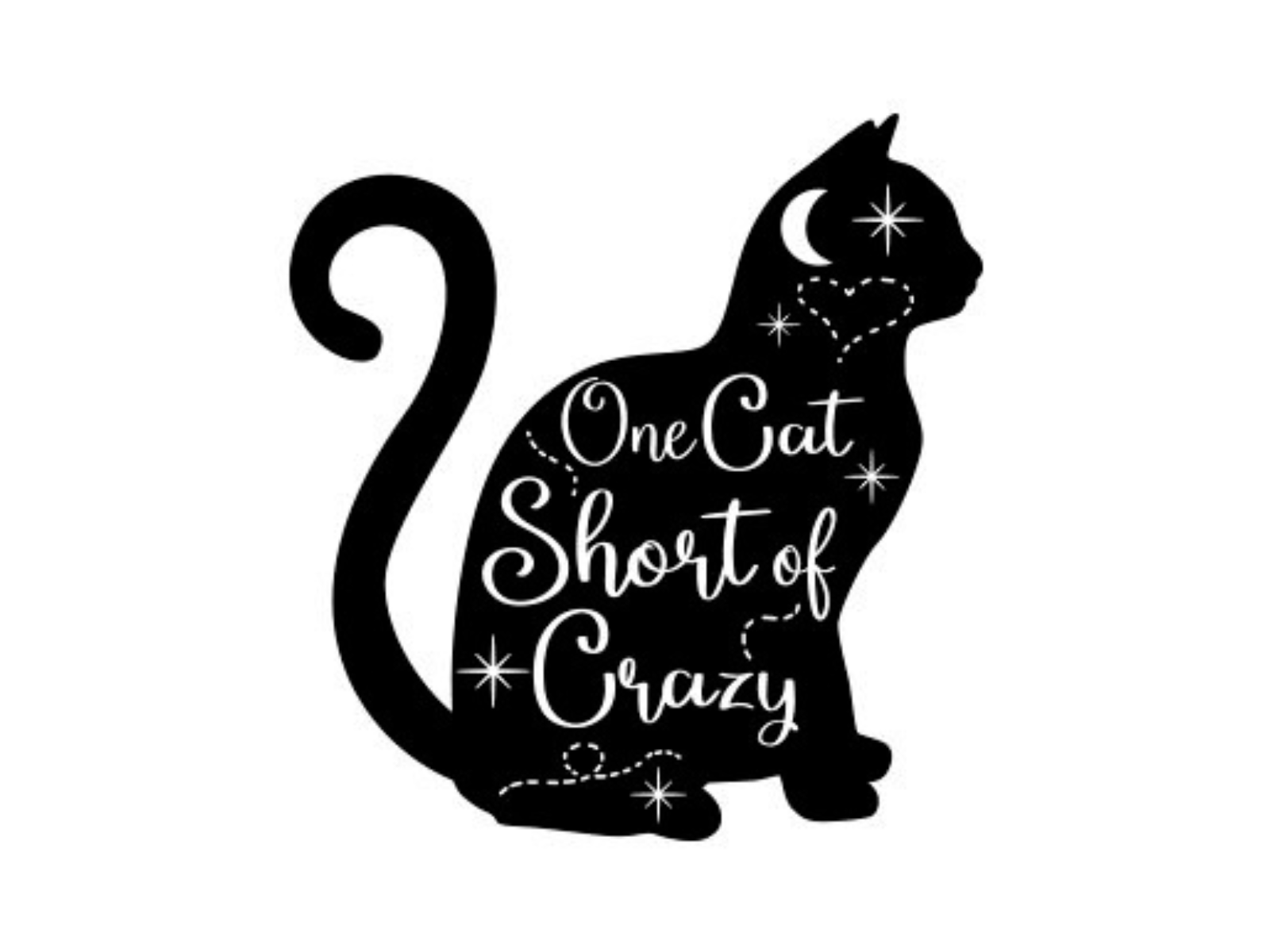 Free SVG One Cat Short of Crazy by John Dow on Dribbble