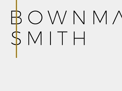 Bowman | Branding Concept branding identity san serif simple