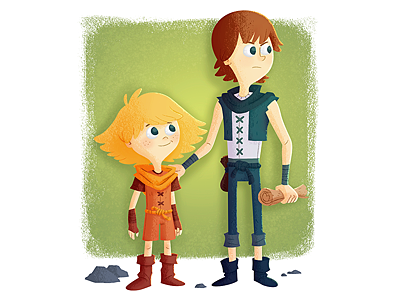 Brothers: A Tale of Two Sons brothers cartoon character design children clip studio paint golden books illustration photoshop starbreeze