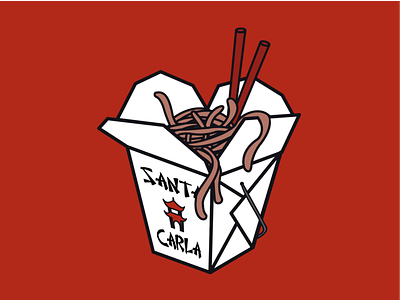 Only Noodles? chinese food dribbbleweeklywarmup icon illustration movies the lost boys theyre only noodles michael vampires