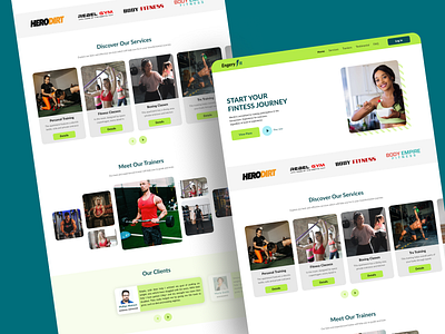 Fitness Website designer figma fitness ui ux visual design website