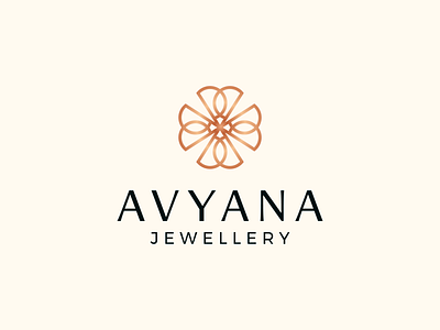 Avyana - Jewellery abstract artworkforsell beauty boutique branding elegant fashion gold jewellery logo luxury shop