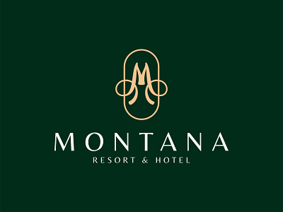 Montana Hotel & Resort Logo Design branding graphic design logo signature