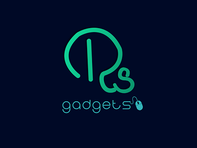 RS Gadgets Logo design icon logo typography