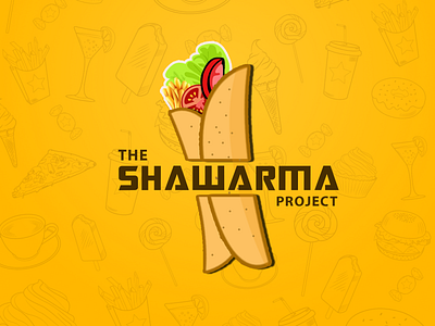 The Shawrma Project design icon illustration logo minimal typography