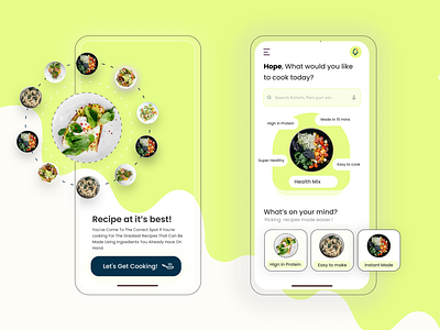 Food Recipe App Concept app branding concept design food app new product design recipe app ui ui design ux ux design