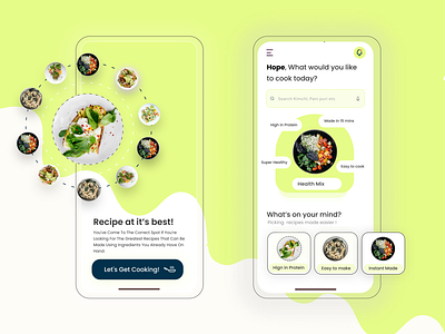 Food Recipe App Concept