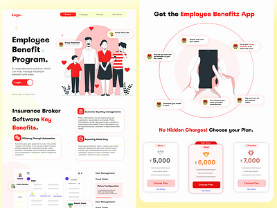 Landing Page for Employee Benefit Program