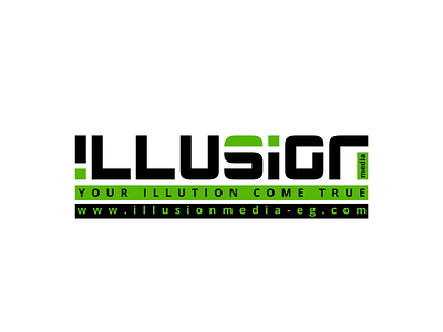 illusion flat logo minimal typography