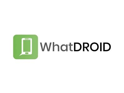 Whatdroid2 icon logo minimal simple logo